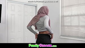 Muslim Stepsister Asking and Tearing up Step-brother
